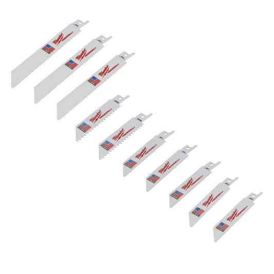 Milwaukee 10 Piece Hackzall Blade Set