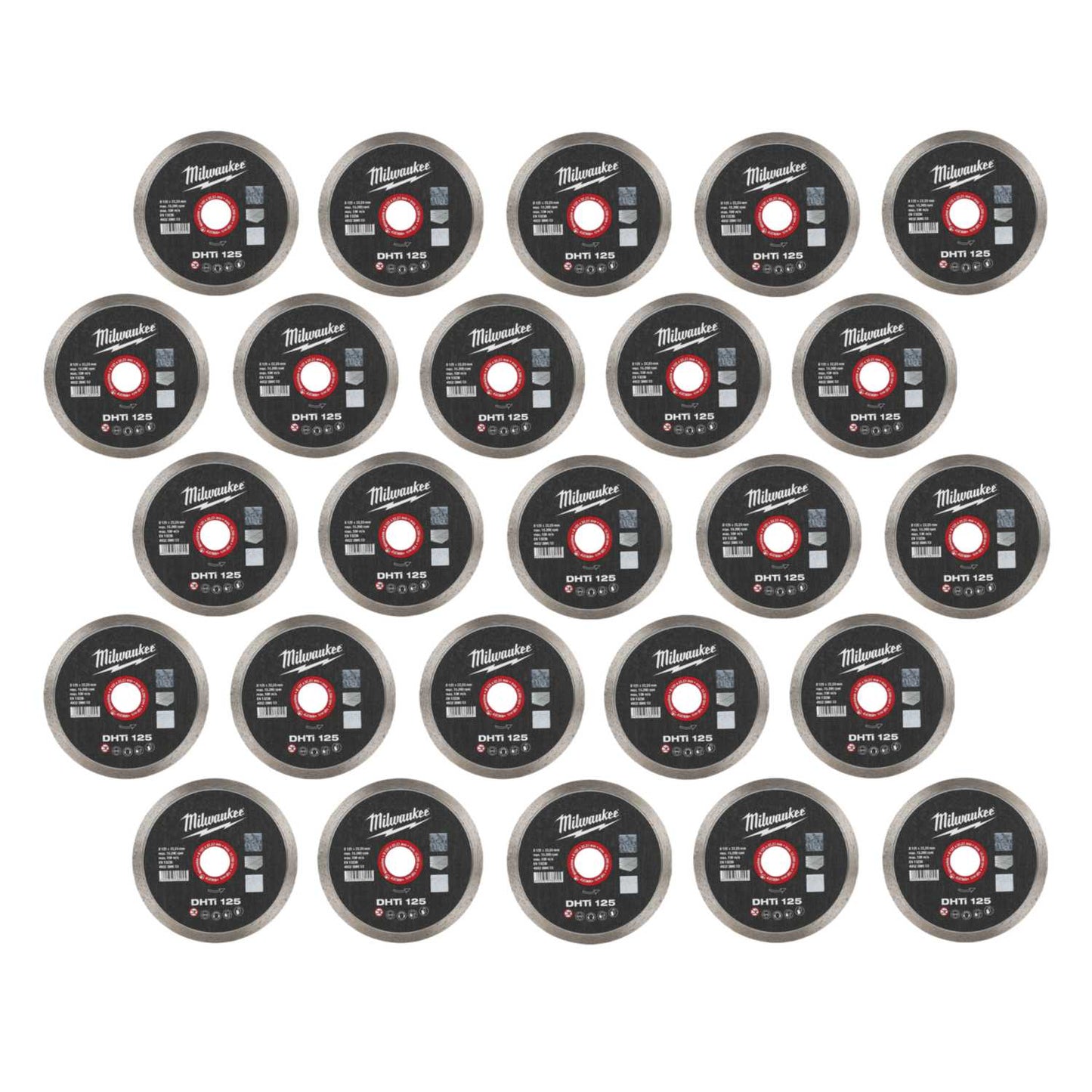 Milwaukee 125mm DHTi Diamond Turbo Rim Cutting Disc (Pack of