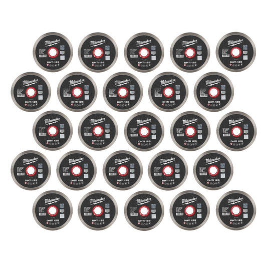 Milwaukee 125mm DHTi Diamond Turbo Rim Cutting Disc (Pack of