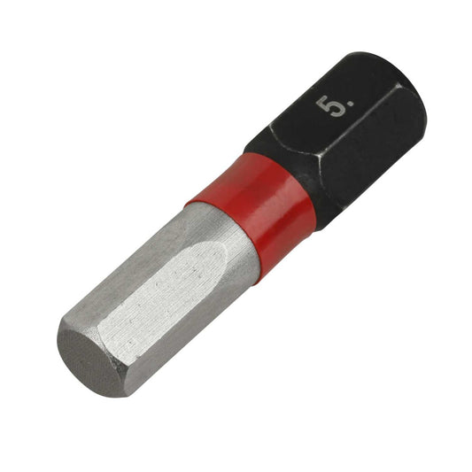 Milwaukee 25mm Shockwave™ 5mm Hex Screwdriver Bit (Pack of 2)