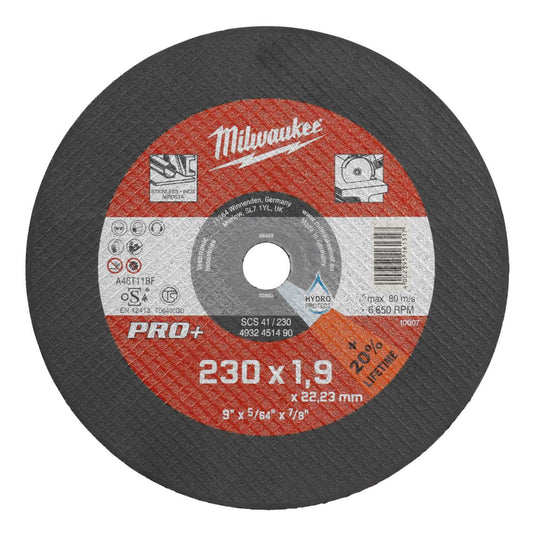 Thin Metal Cutting Discs Pro+ 230 x 1.9 x 22mm (Sold in 1's)