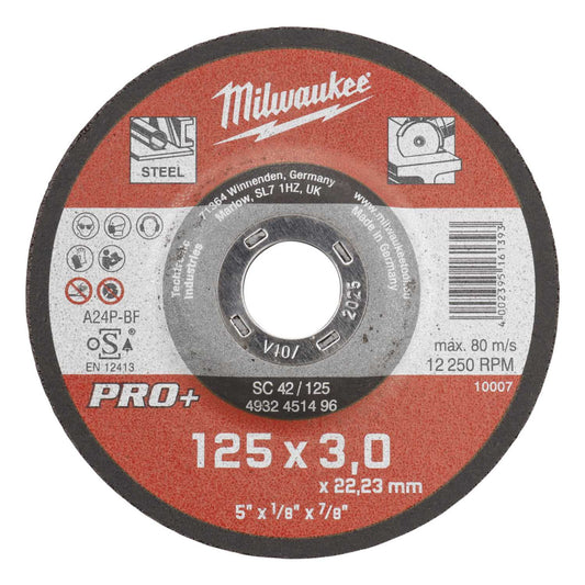 Metal Cutting Discs Pro+ 125 x 3 x 22mm (Sold in 1's)