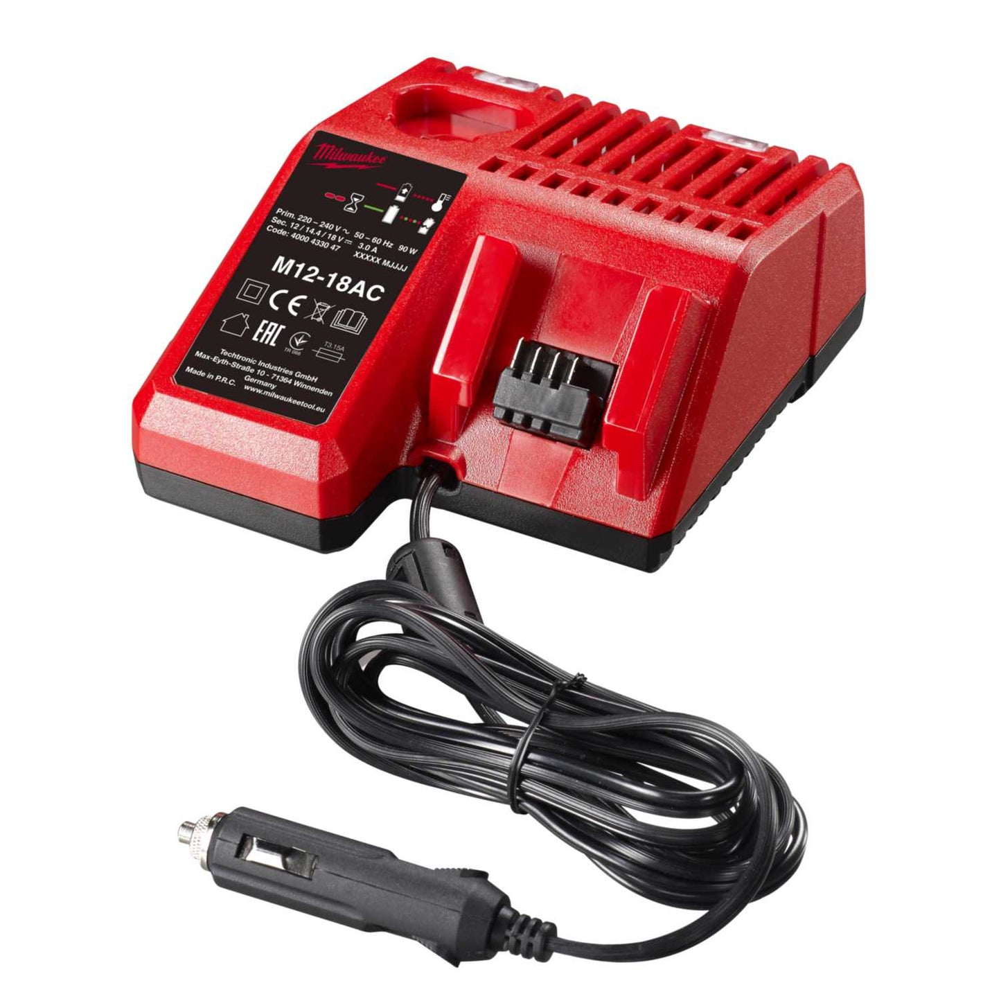 Milwaukee M12-18AC M12™ - M18™ Multi-Volt Car Charger