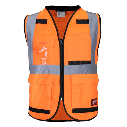 Milwaukee Premium Hi Vis Class 2 Vest Orange