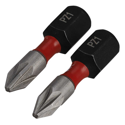Milwaukee Shockwave™ PZ1 x 25mm Impact Duty Screwdriver Bit (Pack of 2)