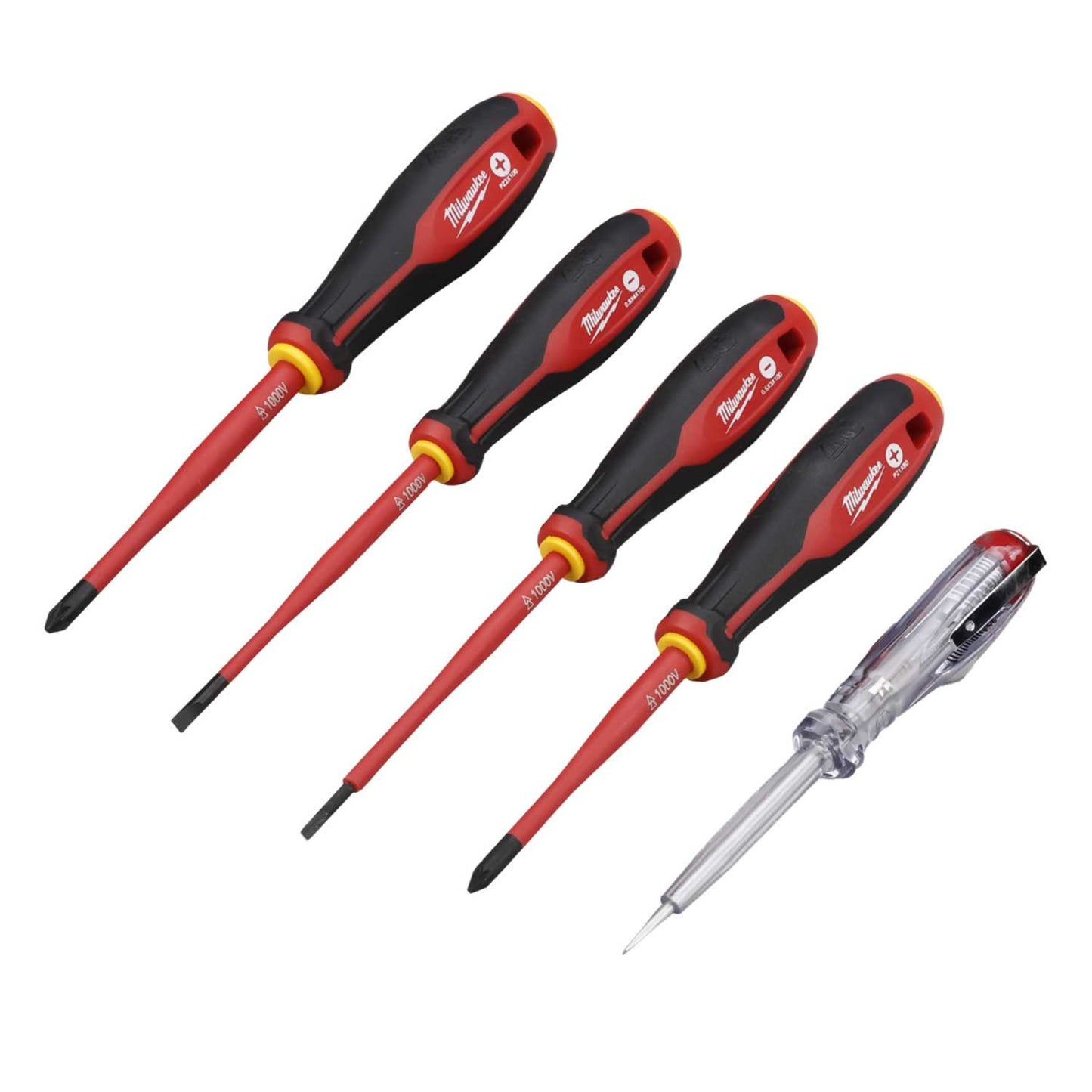 Milwaukee 5 Piece Tri-Lobe VDE Screwdriver Set