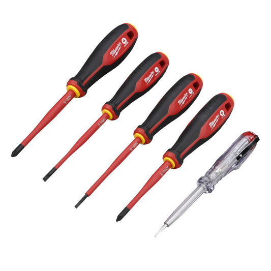 Milwaukee 5 Piece Tri-Lobe VDE Screwdriver Set