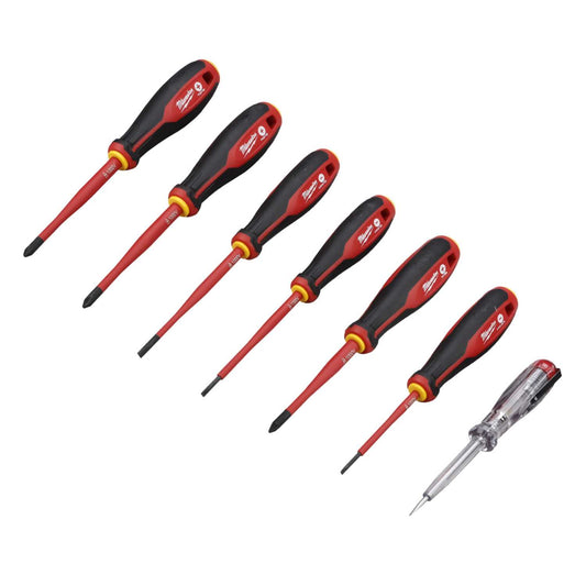 Milwaukee 7 Piece Tri-Lobe VDE PZ Screwdriver Set