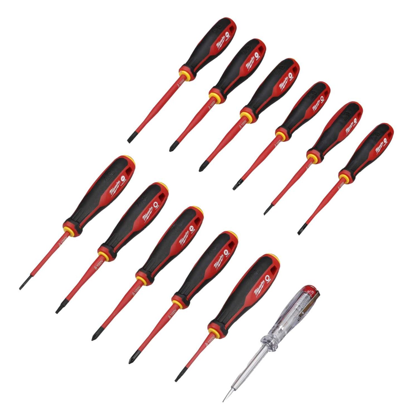 Milwaukee 12 Piece Tri-Lobe VDE Screwdriver Set