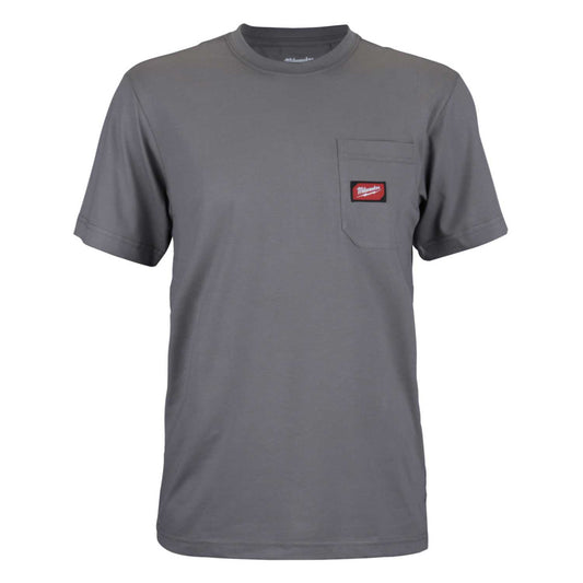 Milwaukee X Large Work T-Shirt Short Sleeve Grey