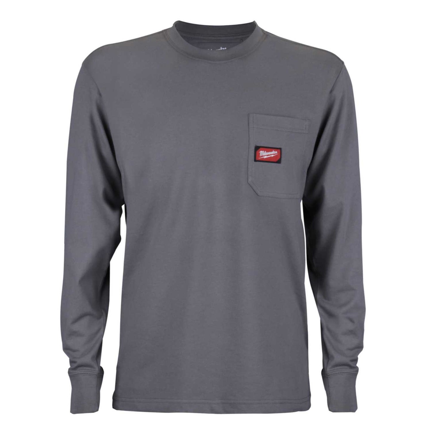 Milwaukee Large Work Long Sleeve T-Shirt Grey