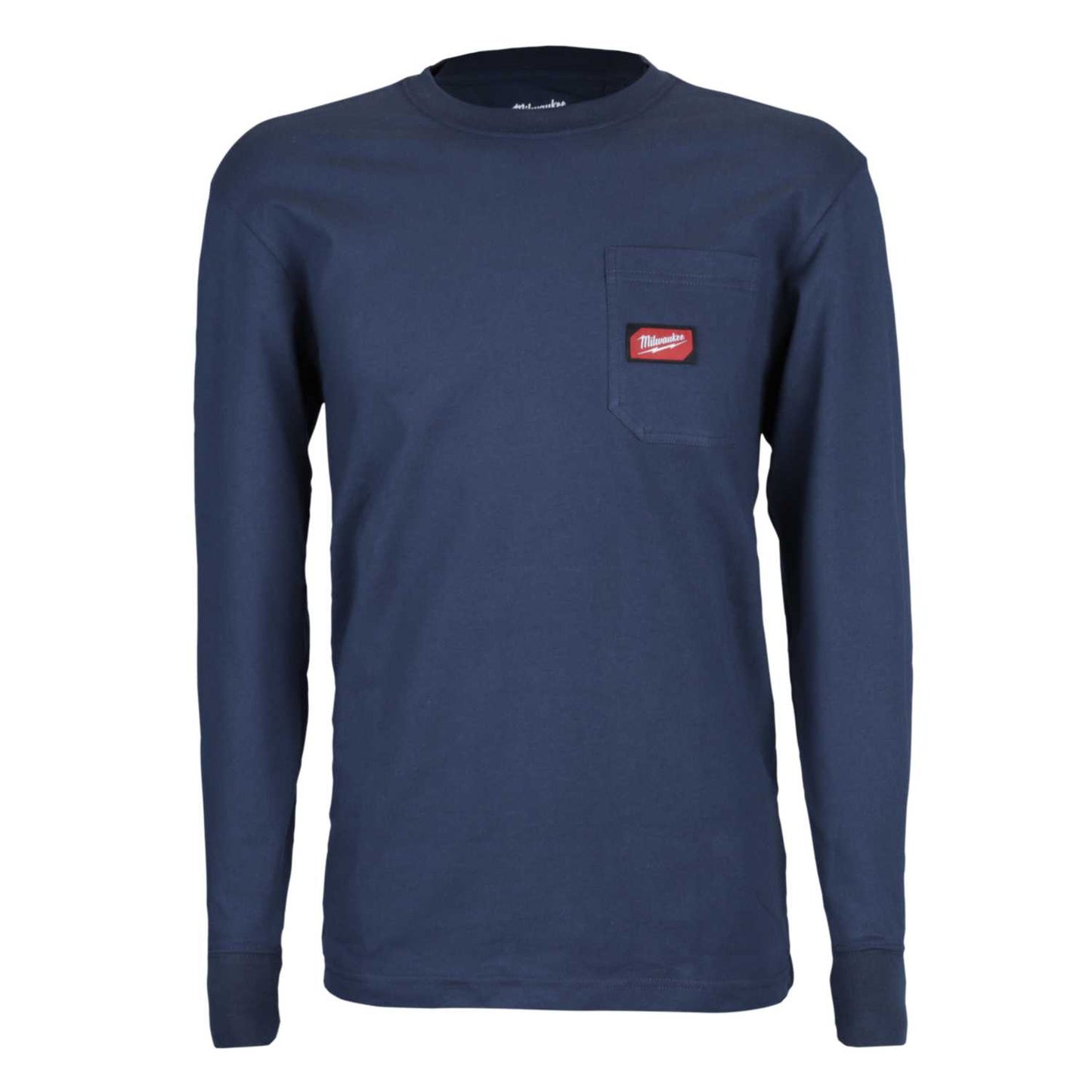 Milwaukee X Large Work Long Sleeve T-Shirt Blue