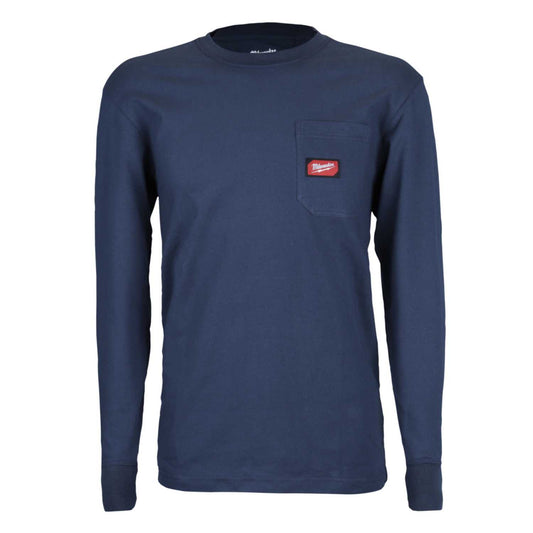 Milwaukee XX Large Work Long Sleeve T-Shirt Blue
