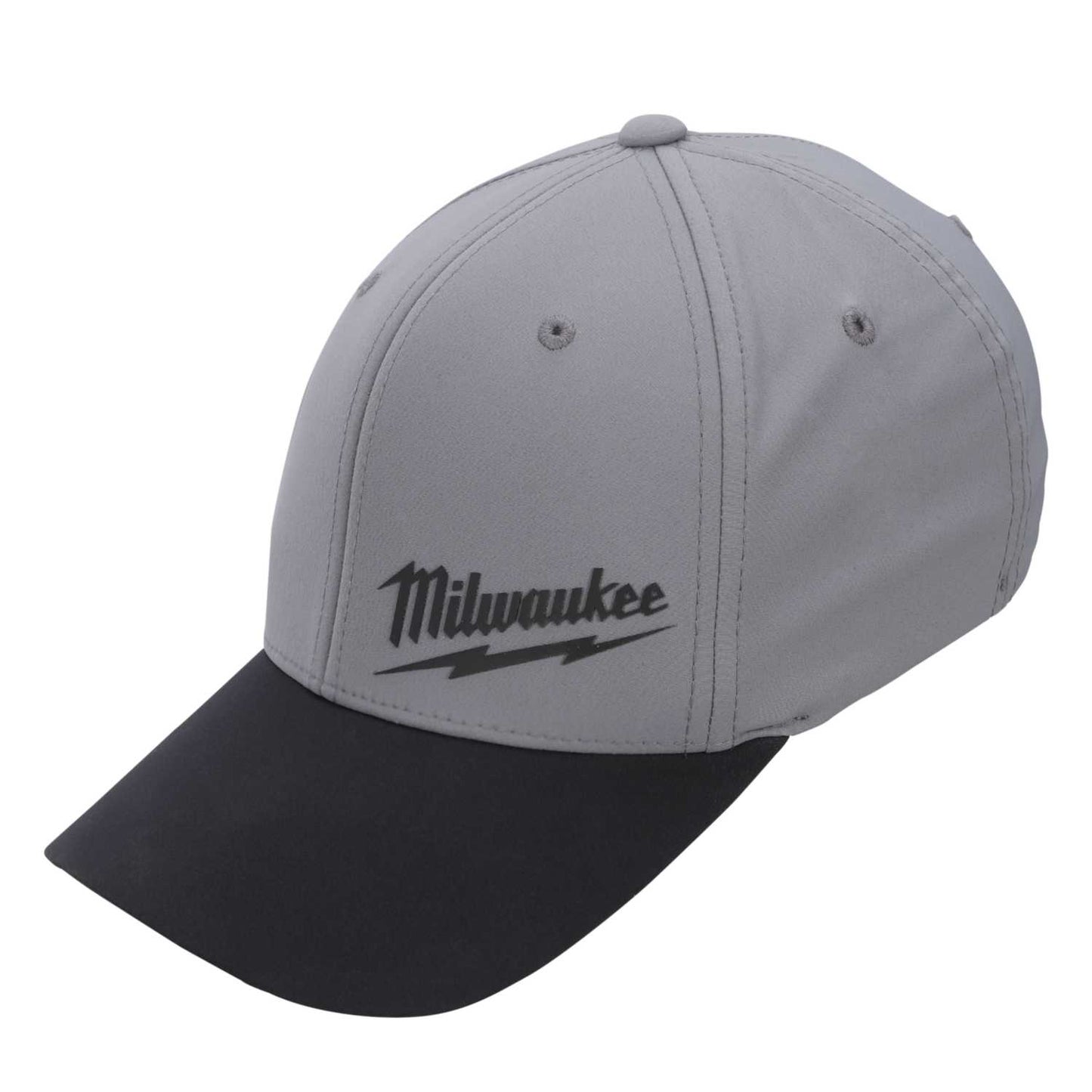 Milwaukee Small / Medium Performance Baseball Cap Grey / Black