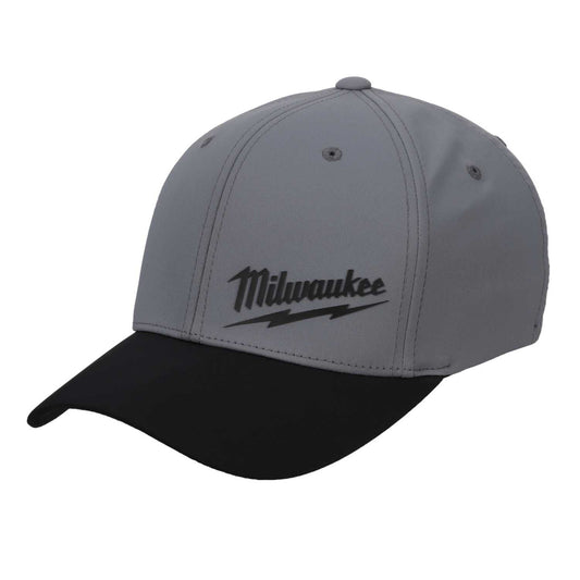 Milwaukee Large / X Large Performance Baseball Cap Grey / Black