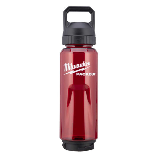 Milwaukee Packout™ Chug Lid Plastic Bottle Red