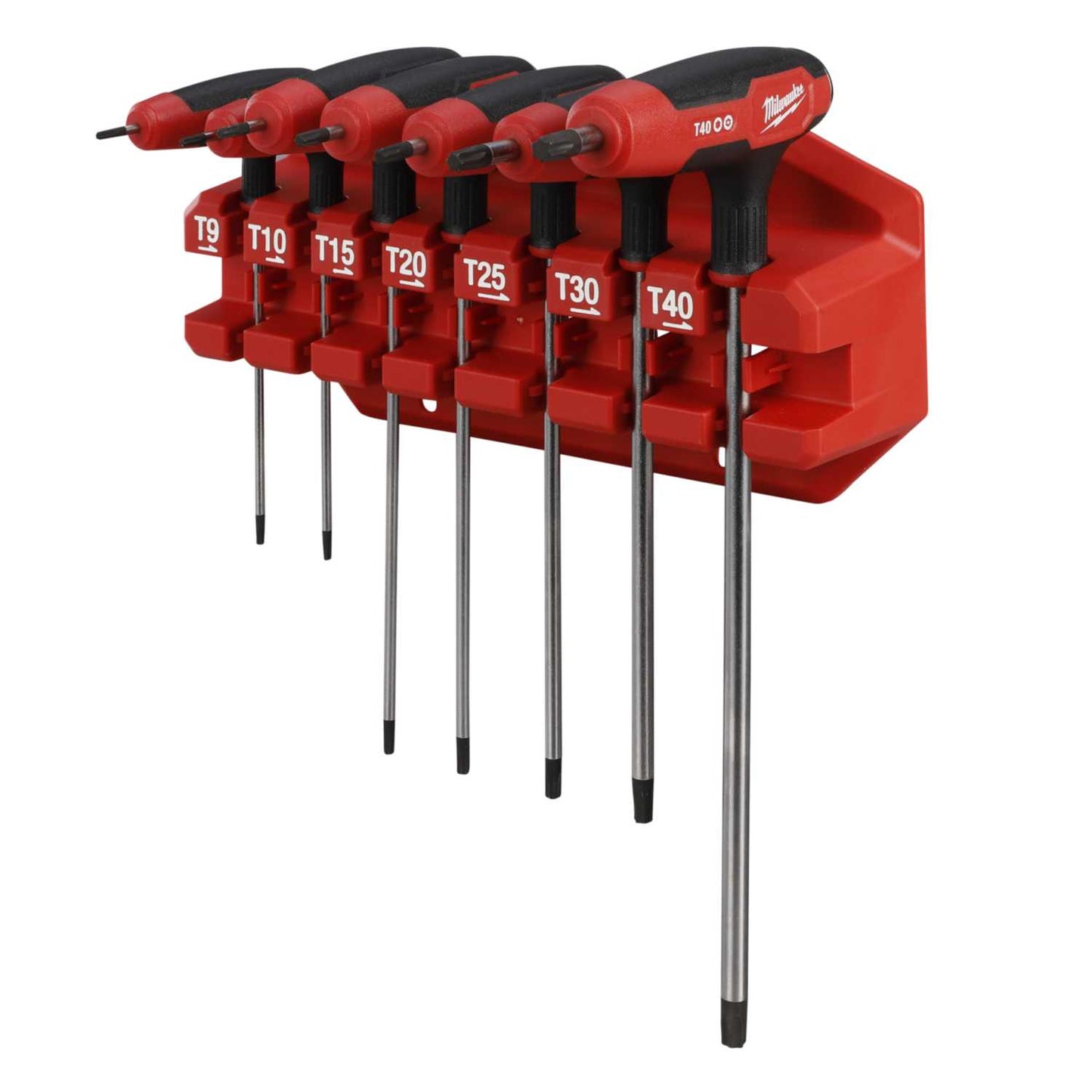 Milwaukee 7 Piece Torx Key Wrenches with Comfort Grip Set and Rack