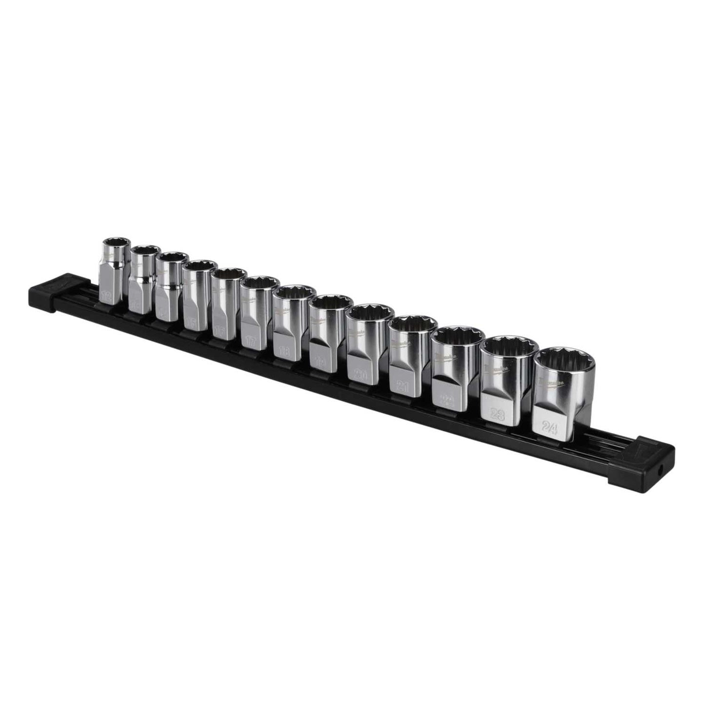 Milwaukee 13 Piece ½" Drive Metric Standard 12-Point Socket Set