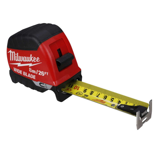 Milwaukee 8m / 26ft Wide Blade Magnetic Tape Measure Gen 2