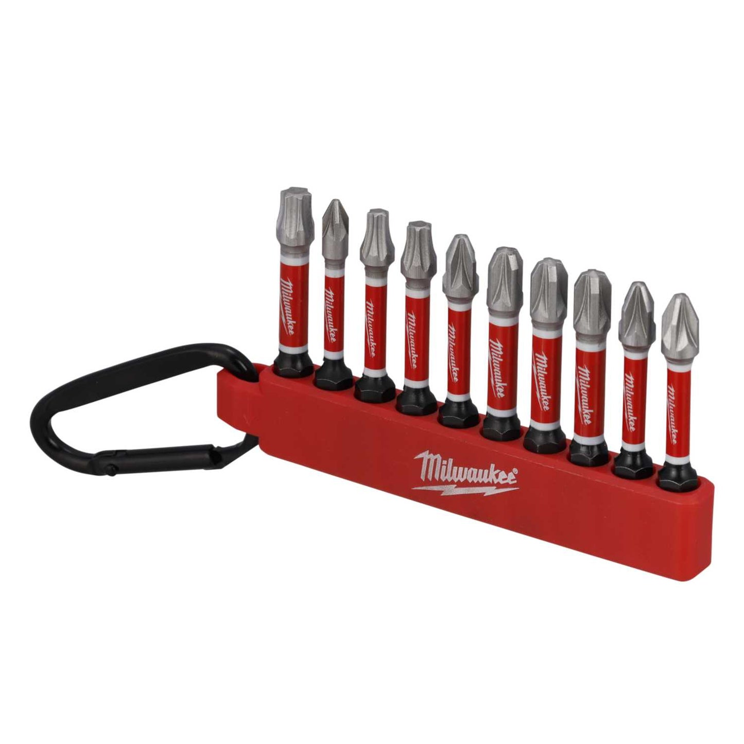 Milwaukee Shockwave™ 10 Piece Impact Duty Screwdriver Bit Carabiner Set 3