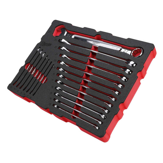 Milwaukee 19 Piece MAX Bite™ Packout™ Combination Spanner Set in Foam Insert