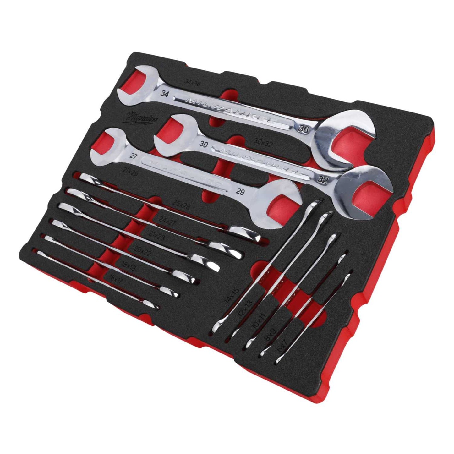 Milwaukee 14 Piece Packout™ Double Open End Spanner Set in Foam Insert