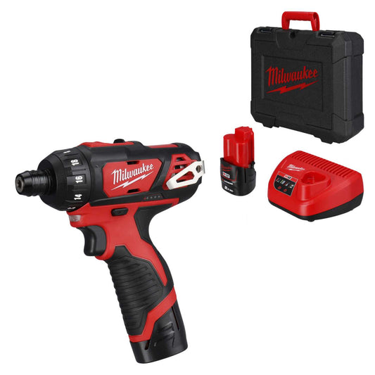 Milwaukee M12BD-202C 12V Sub Compact Driver with 2 x 2.0Ah Batteries