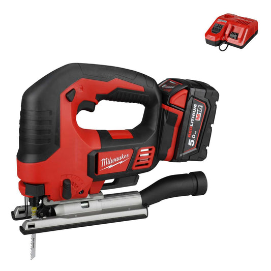 Milwaukee M18BJS-501 18V Top Handle Jigsaw with 1 x 5.0Ah Battery