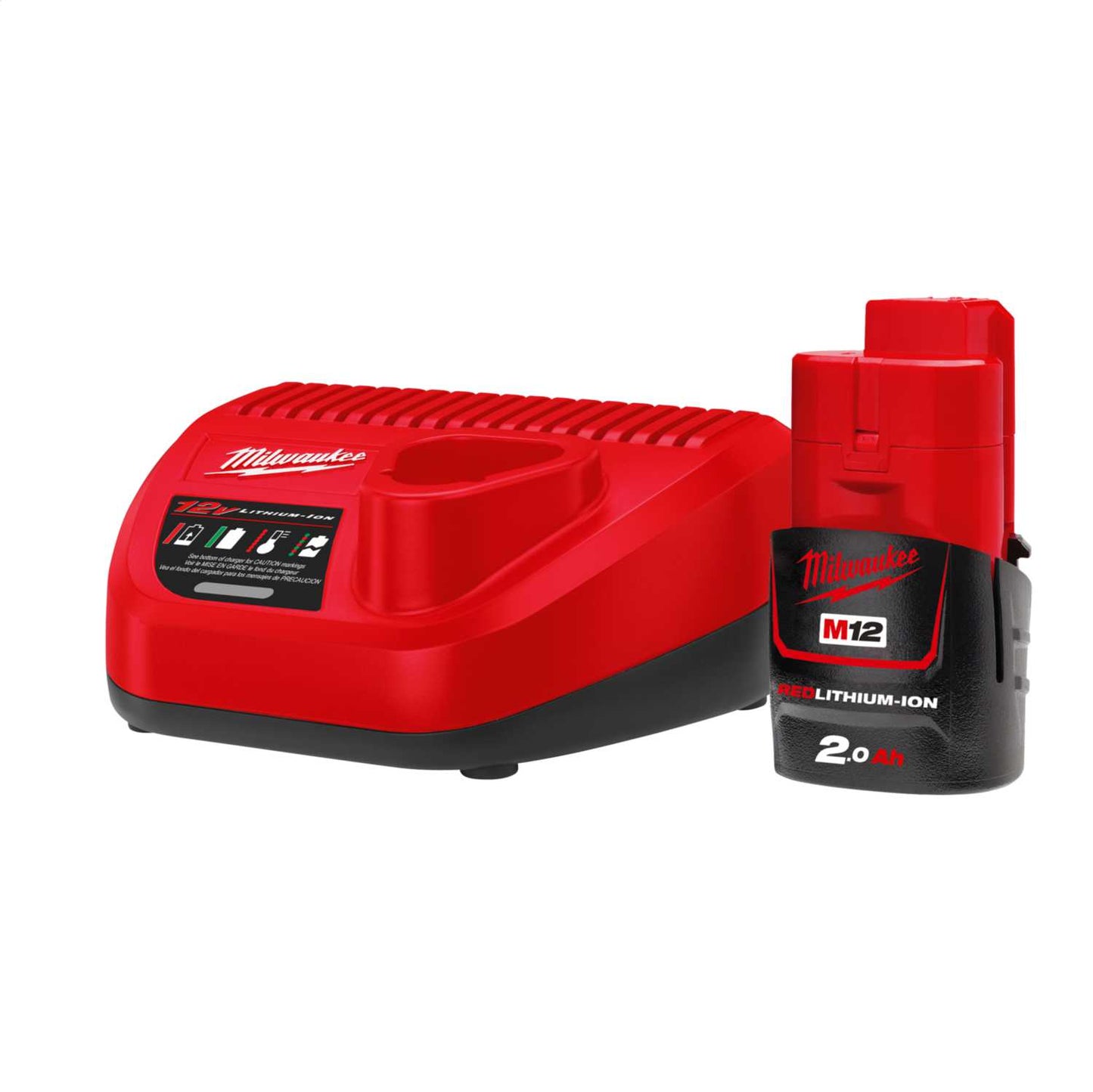 Milwaukee M12NRG-201 12V Battery and Charger Kit