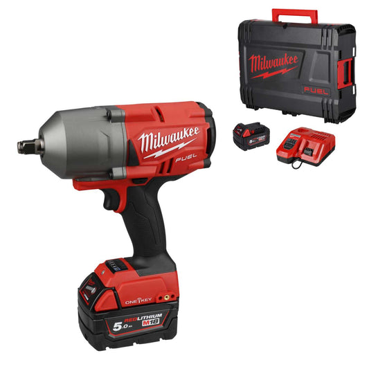 M18ONEFHIWF12-502X 18V ONE-KEY™ ½'' Impact Wrench with 2 x 5.0Ah Batteries