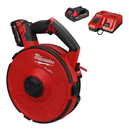 Milwaukee M18FPFT-20230MNCSET 18V Fuel™ Powered Fish Tape with 2 x 2.0Ah Batteries
