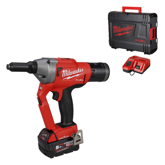 Milwaukee M18ONEFPRT-501X 18V Fuel™ ONE-KEY™ Rivet Tool with 1 x 5.0Ah Battery