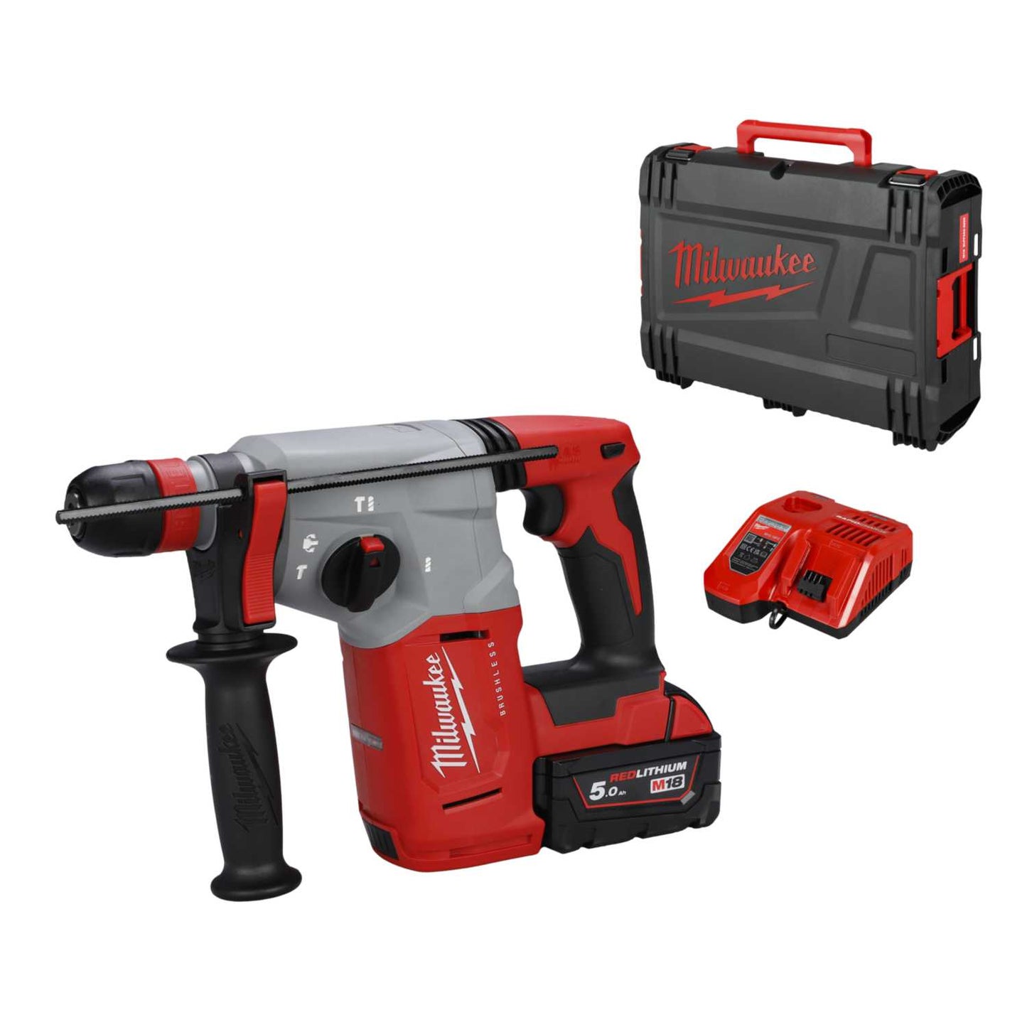 Milwaukee M18BLHX-501X M18™ Brushless SDS+ Hammer Drill with 1 x 5.0Ah Battery