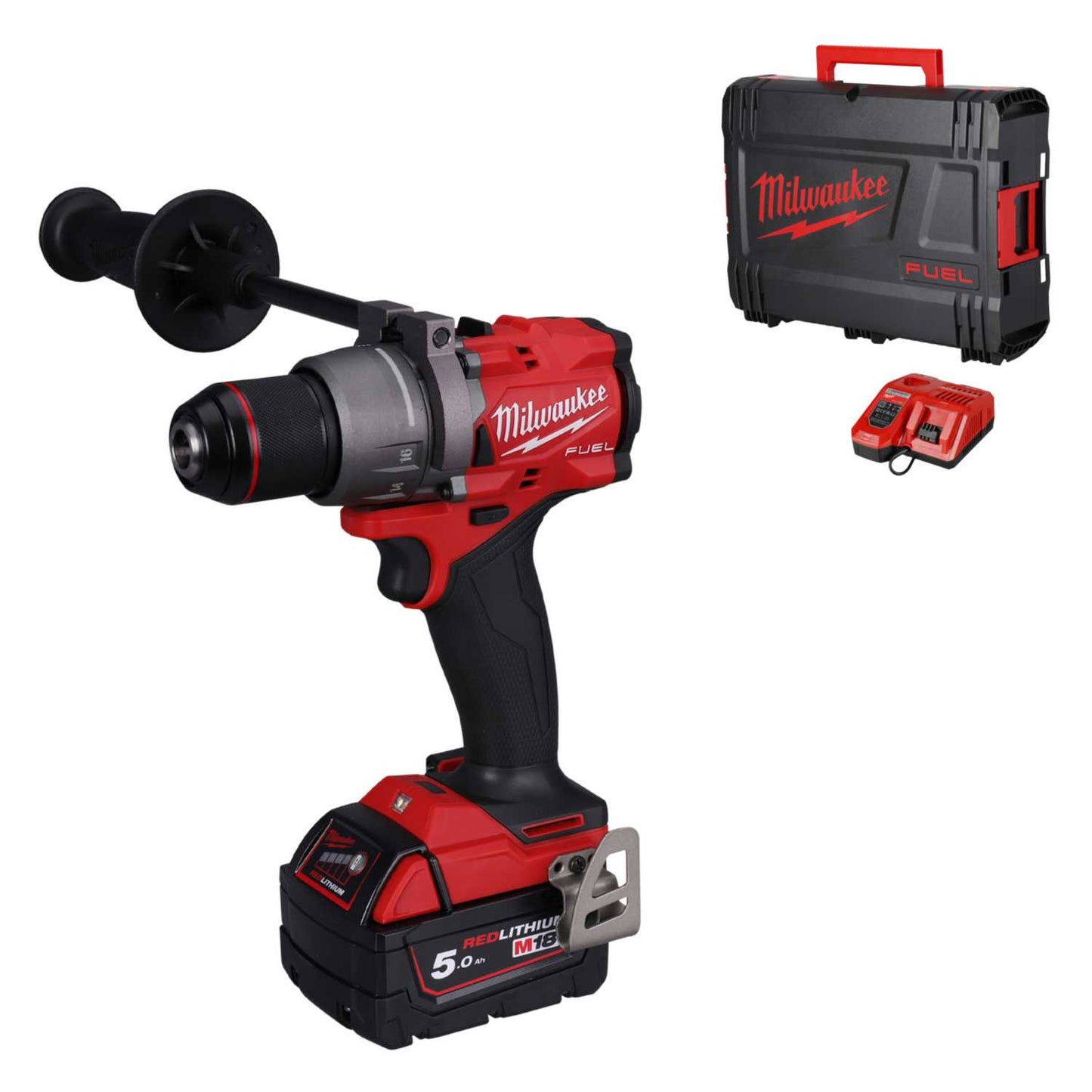 Milwaukee M18FPD3-501X 18V Fuel™ Percussion Drill with 1 x 5.0Ah Battery