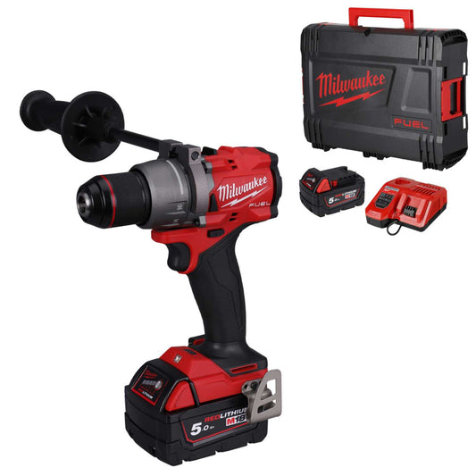 Milwaukee M18FPD3-502X 18V Fuel™ Percussion Drill with 2 x 5.0Ah Batteries