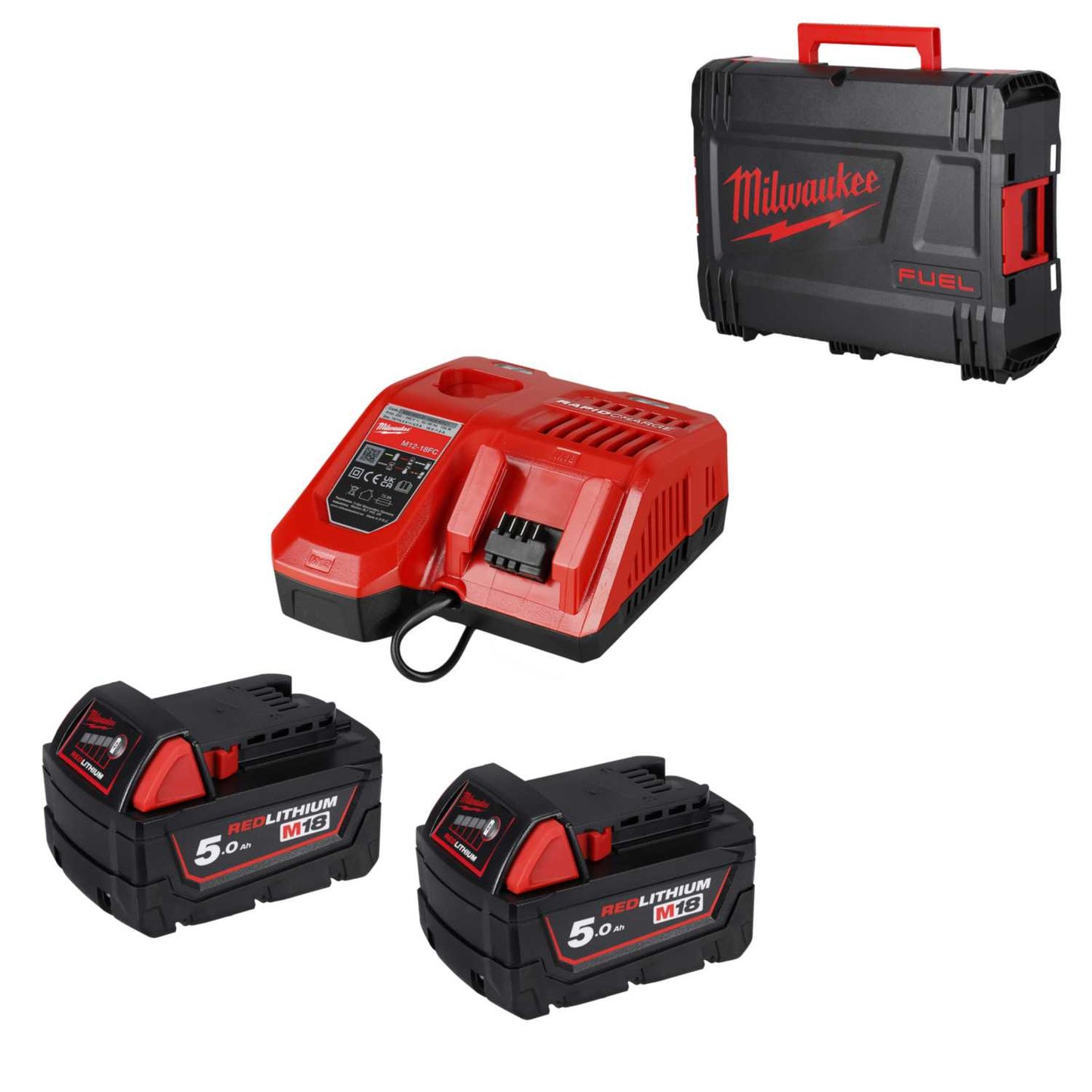 Milwaukee M18NRG-502X 18V Charger and Battery Pack