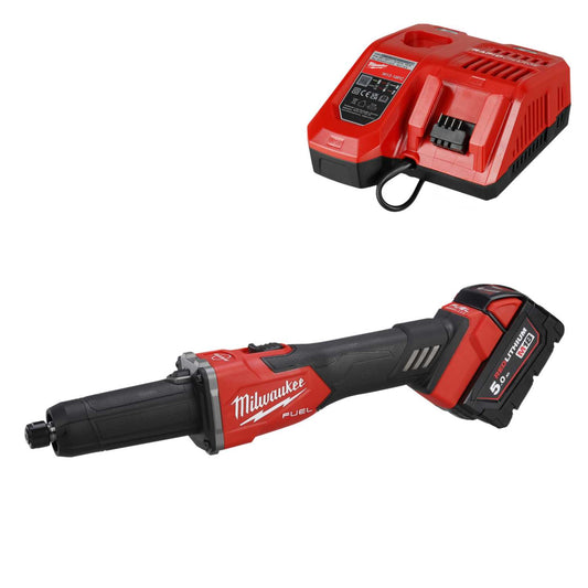 Milwaukee M18FDGRB-501 18V Fuel™ Braking Die Grinder with 1 x 5.0Ah Battery