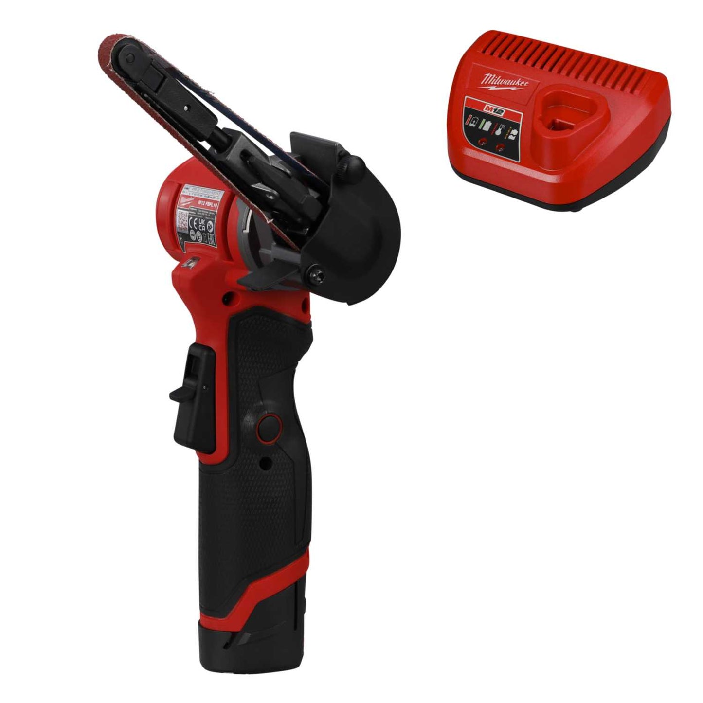 Milwaukee M12FBFL10-251 12V Fuel™ Band File 10mm with 1 x 2.5Ah Battery