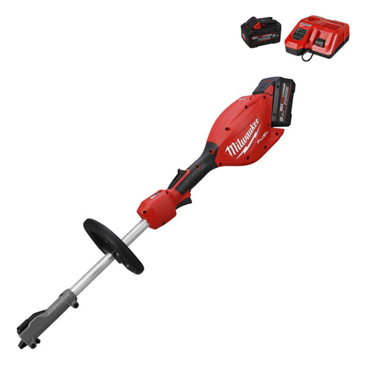 Milwaukee M18FOPH2-802 18V Fuel™ QUIK-LOK™ Outdoor Power Head with 2 x 8.0Ah Batteries
