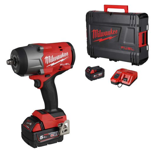 Milwaukee M18FHIW2F12-502X 18V ½" Impact Wrench with 2 x 5.0Ah Batteries