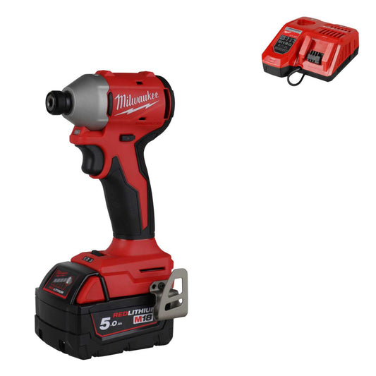Milwaukee M18BLIDR-501 18V ¼" Hex Impact Driver with 1 x 5.0Ah Battery