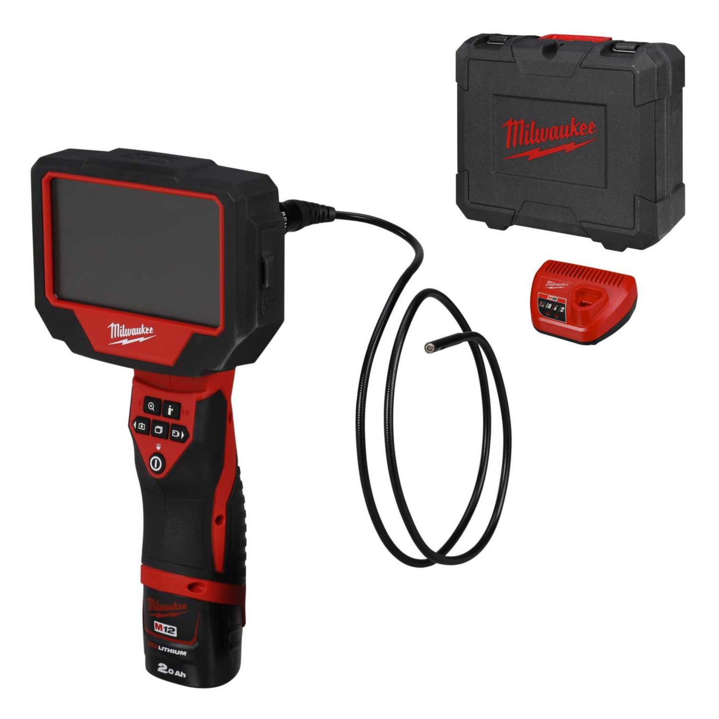 Milwaukee M12ATB-201C 12V Automotive Technician Borescope with 1 x 2.0Ah Battery