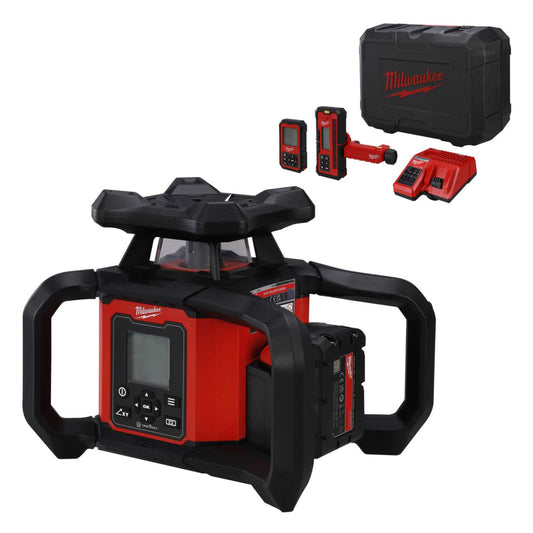 Milwaukee M18RLOHV1200-501C 18V Horizontal Vertical Dual Rotary Laser & 1 x 5.0Ah Battery