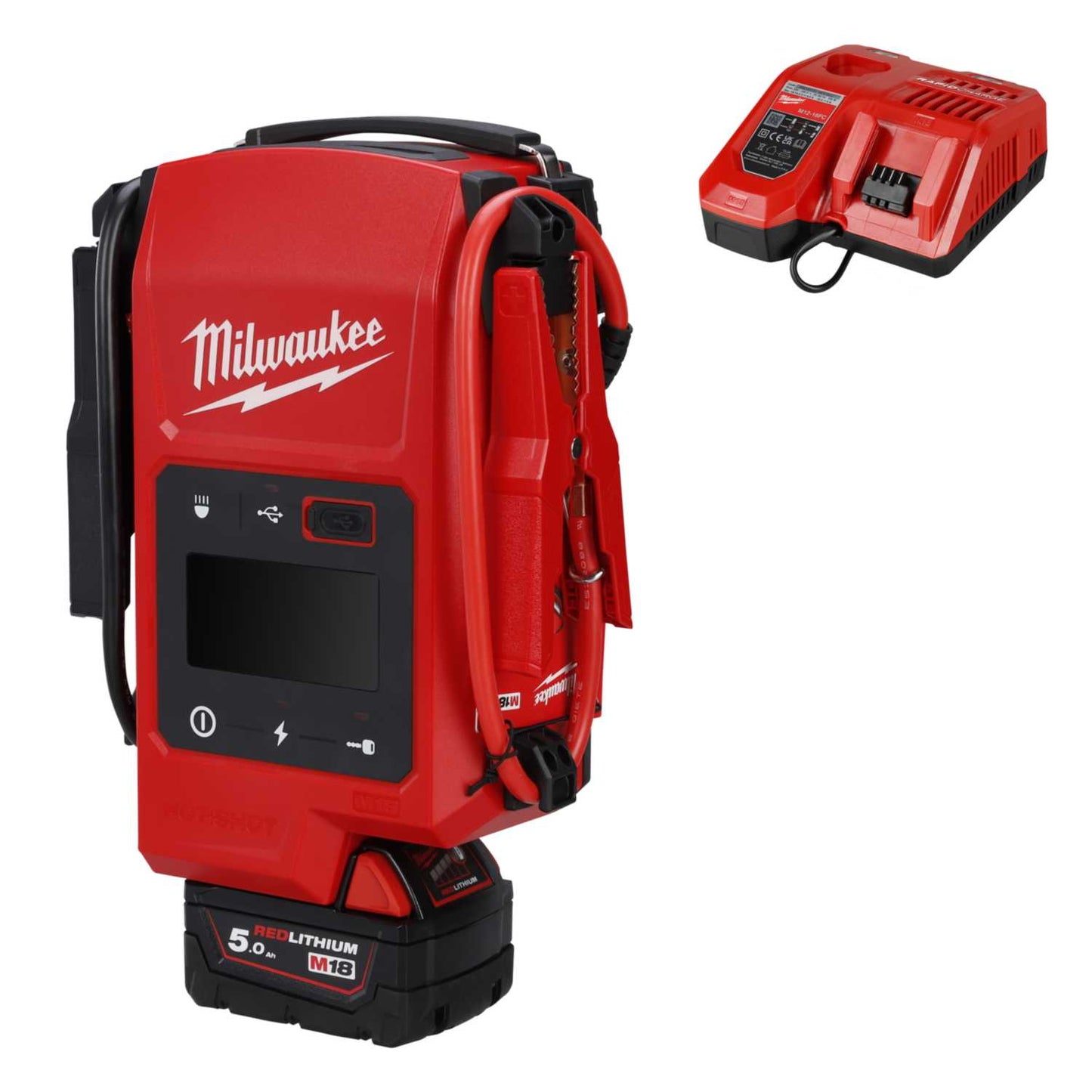 Milwaukee M18JS2000-501 18V Jump Starter with 1 x 5.0Ah Battery