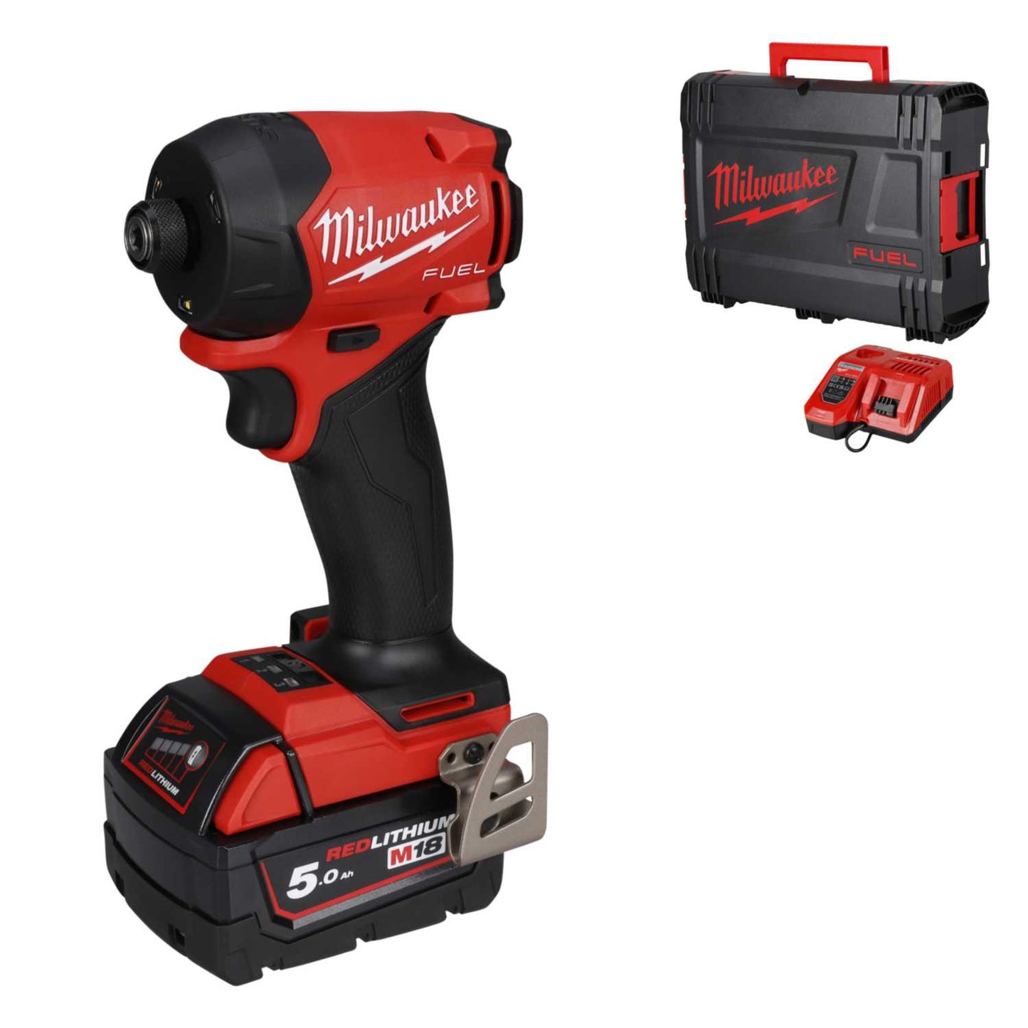Milwaukee M18FIDRQ-501 18V Fuel™ Surge™ ¼" Impact Driver with 1 x 5.0Ah Battery