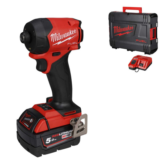 Milwaukee M18FIDRQ-501 18V Fuel™ Surge™ ¼" Impact Driver with 1 x 5.0Ah Battery