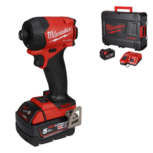 Milwaukee M18FIDRQ-502X 18V Fuel™ Surge™ ¼" Impact Driver with 2 x 5.0Ah Batteries