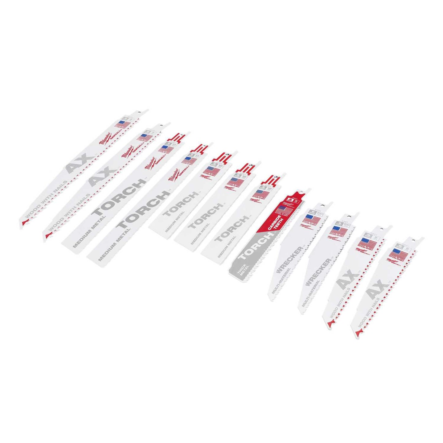 Milwaukee 13 Piece Sawzall Mixed Saw Blade Set 4