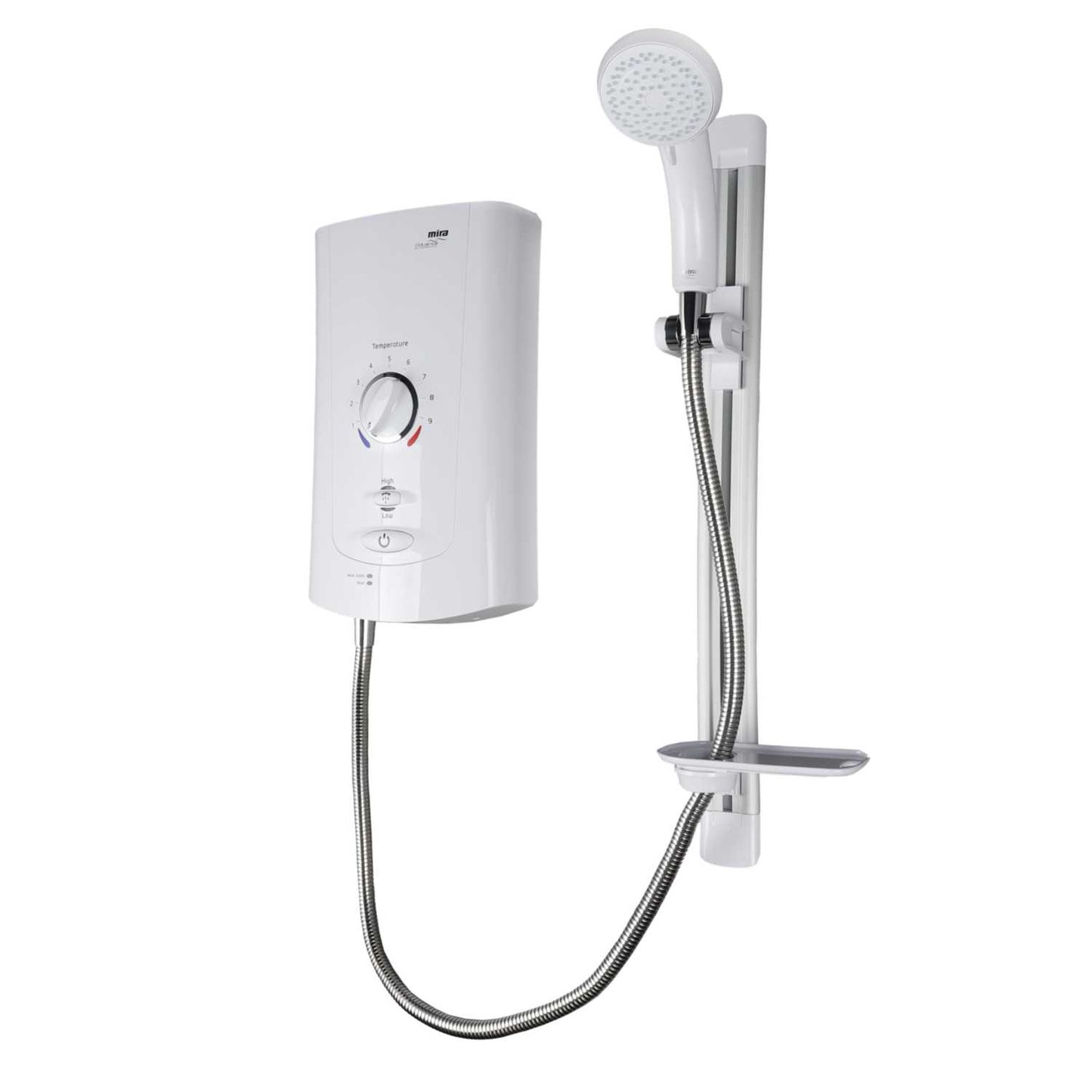 Mira 9kW Advance Low Pressure Electric Shower White and Chrome