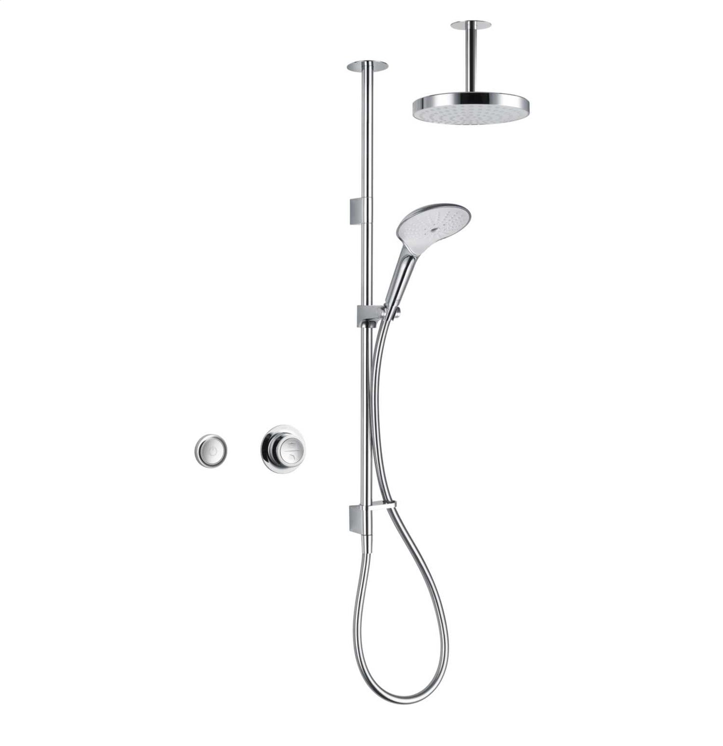 Mira Mode Dual Ceiling Fed Shower Pumped for Gravity App Controlled